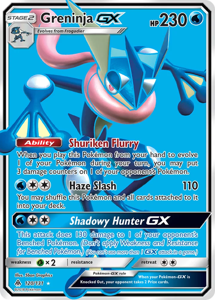 Greninja-GX, Forbidden Light 120/131