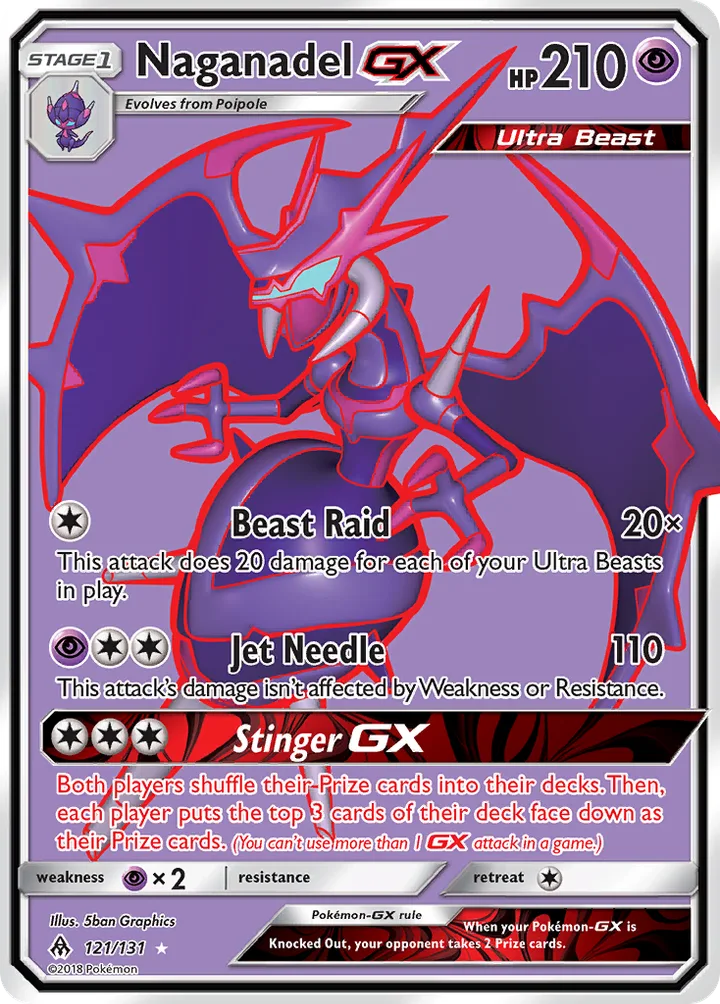 Naganadel-GX, Forbidden Light 121/131