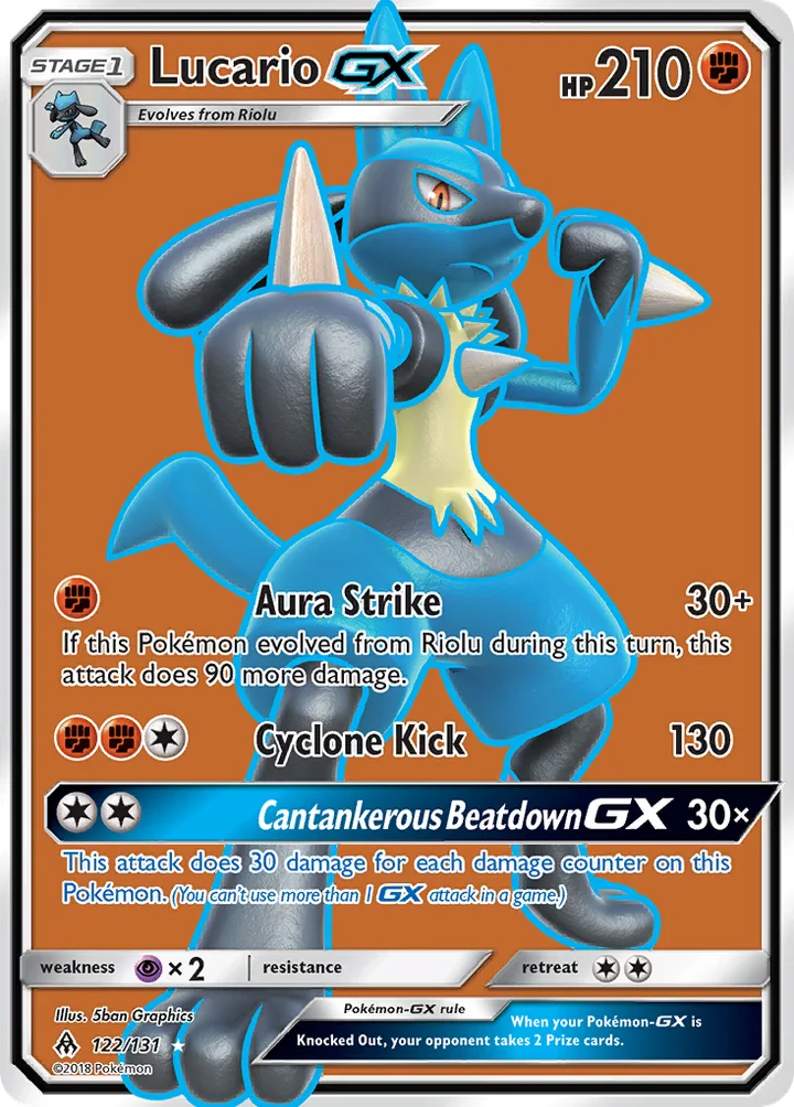 Lucario-GX, Forbidden Light 122/131