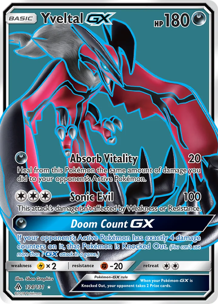 Yveltal-GX, Forbidden Light 124/131