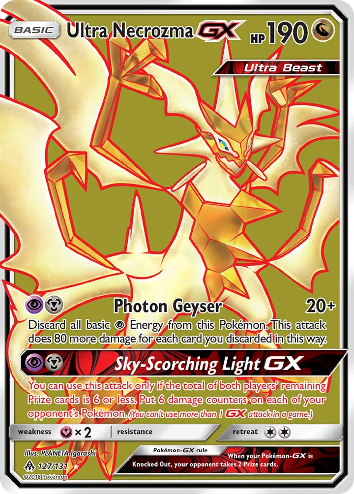 Ultra Necrozma-GX, Forbidden Light 127/131
