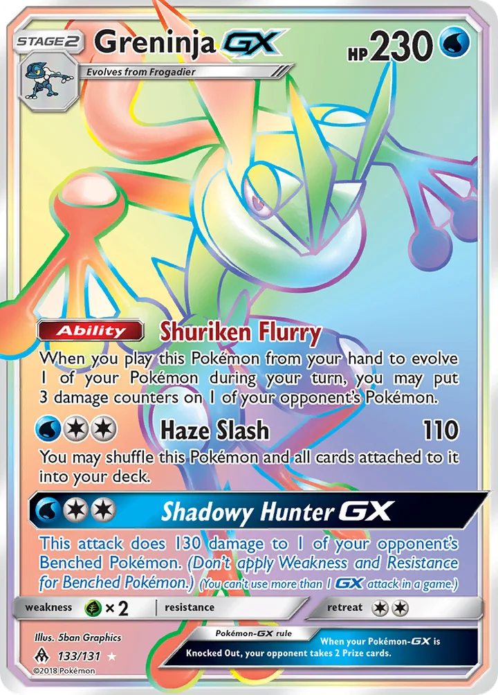 Greninja-GX, Forbidden Light 133/131