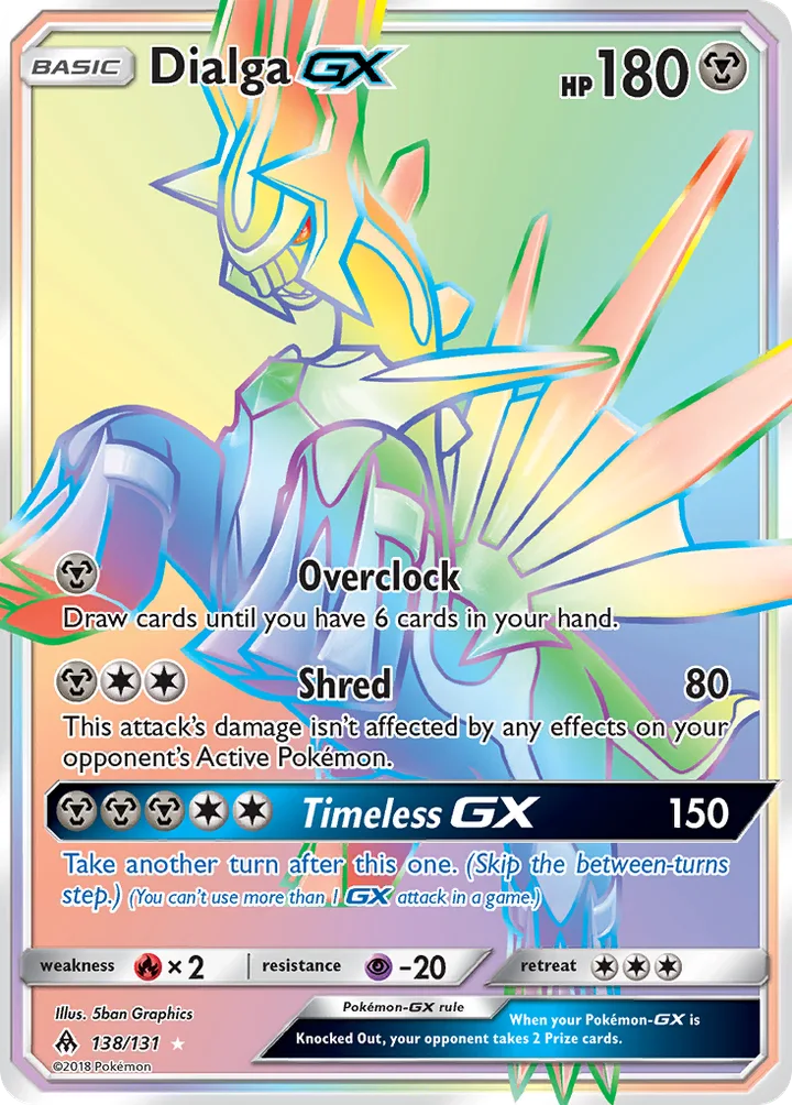 Dialga-GX, Forbidden Light 138/131