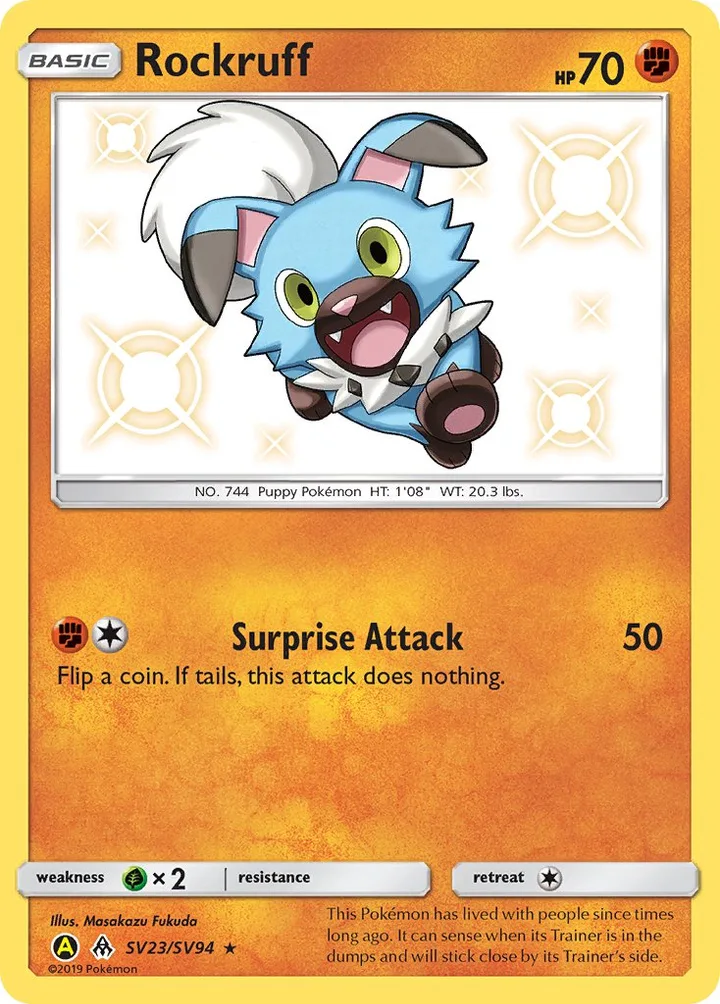 Rockruff, Hidden Fates SV23/SV94