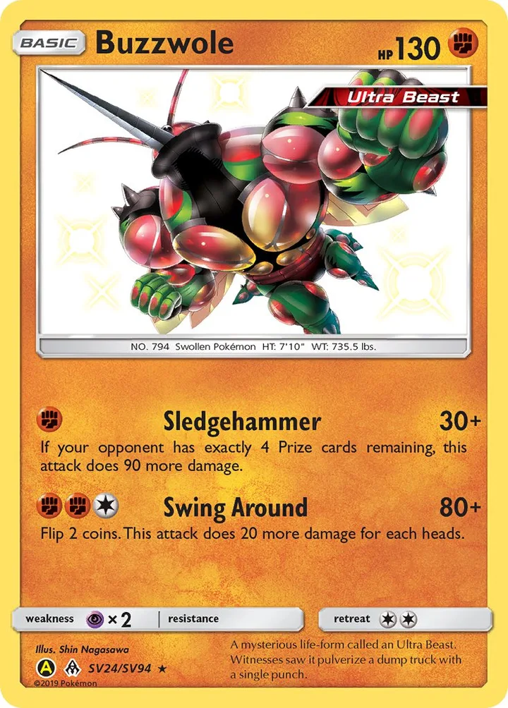 Buzzwole, Hidden Fates SV24/SV94