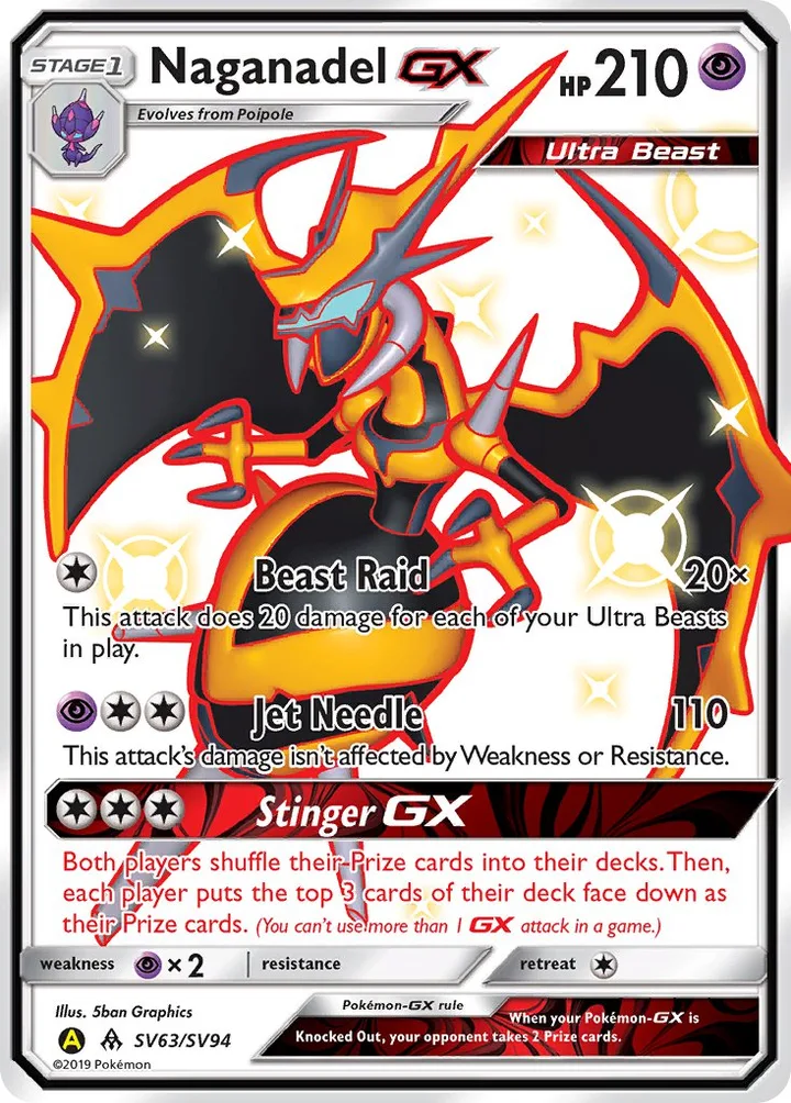 Naganadel-GX, Hidden Fates SV63/SV94