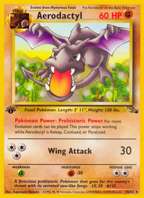 Aerodactyl, Fossil 16/62
