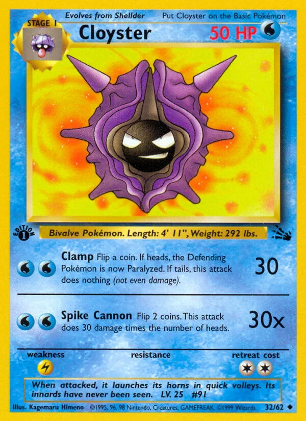 Cloyster, Fossil 32/62