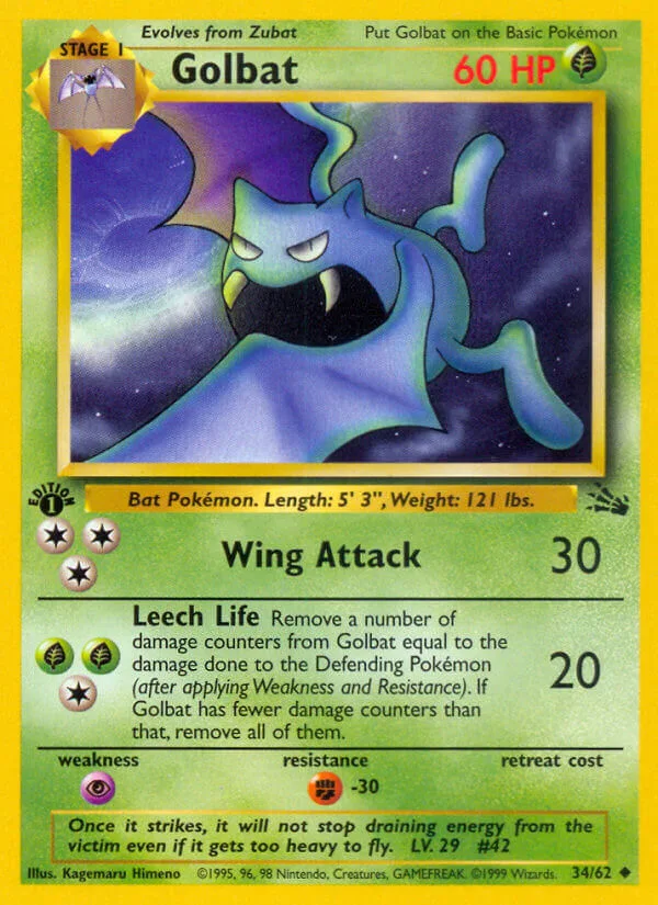 Golbat, Fossil 34/62