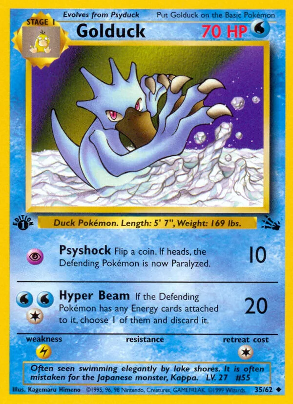 Golduck, Fossil 35/62
