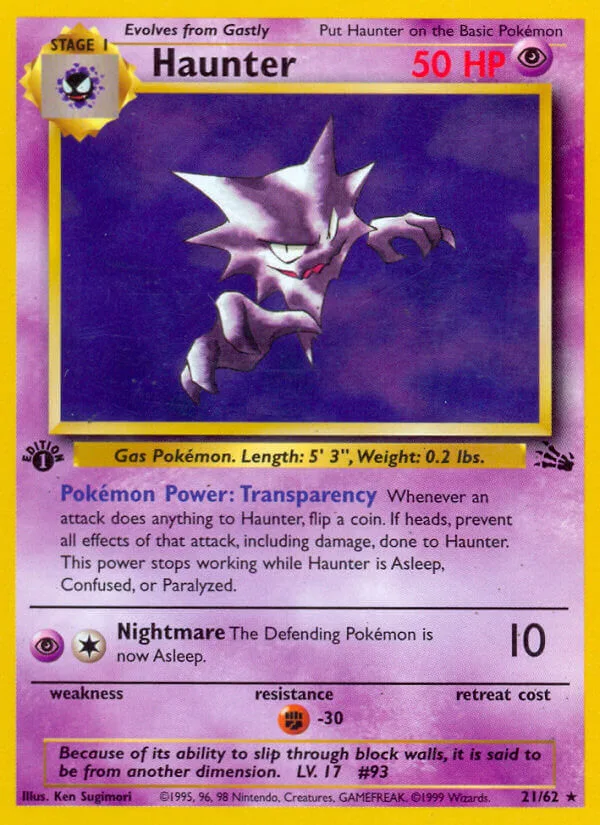 Haunter, Fossil 21/62