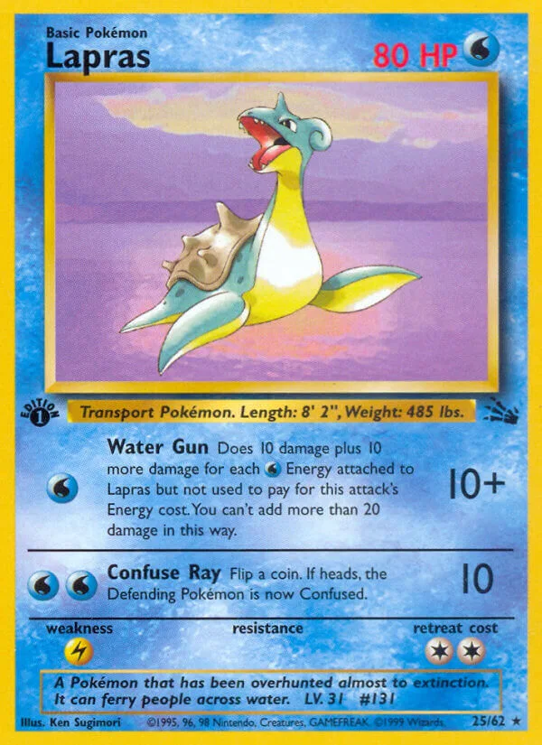Lapras, Fossil 25/62