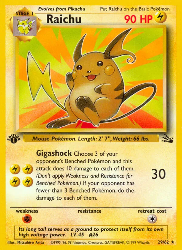 Raichu, Fossil 29/62