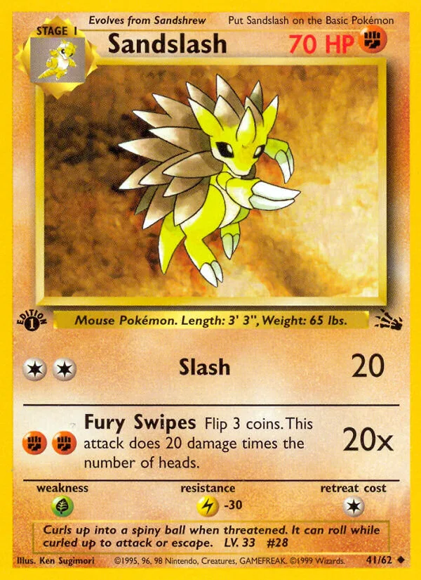 Sandslash, Fossil 41/62
