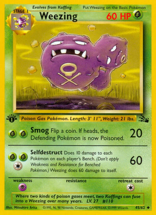 Weezing, Fossil 45/62