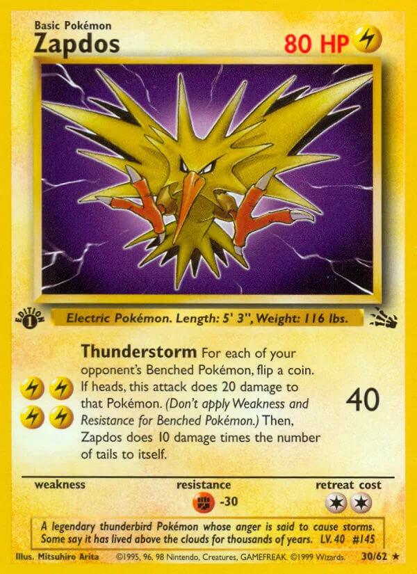 Zapdos, Fossil 30/62