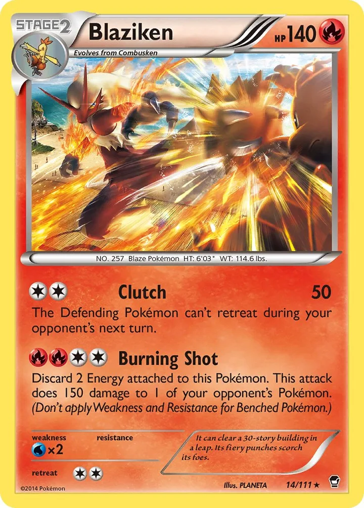 Blaziken, Furious Fists 14/111