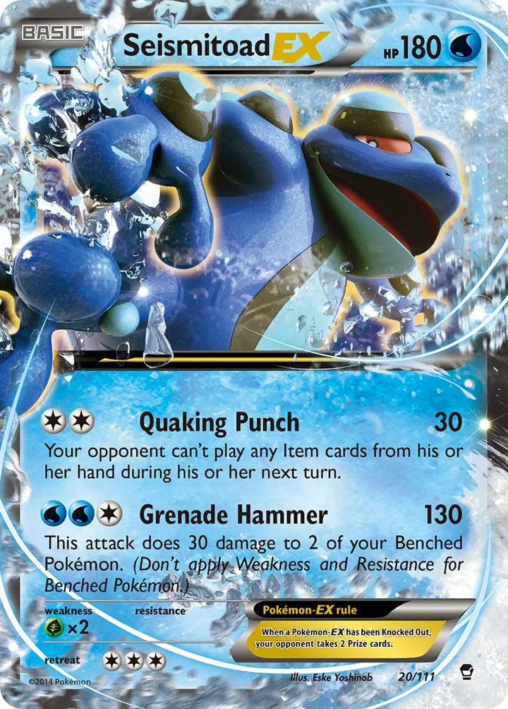 Seismitoad-EX, Furious Fists 20/111
