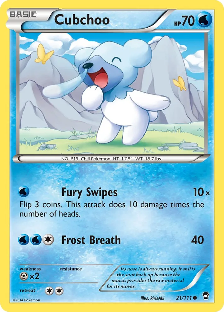 Cubchoo, Furious Fists 21/111