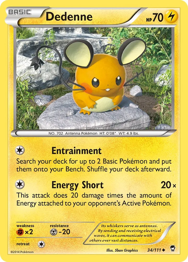 Dedenne, Furious Fists 34/111