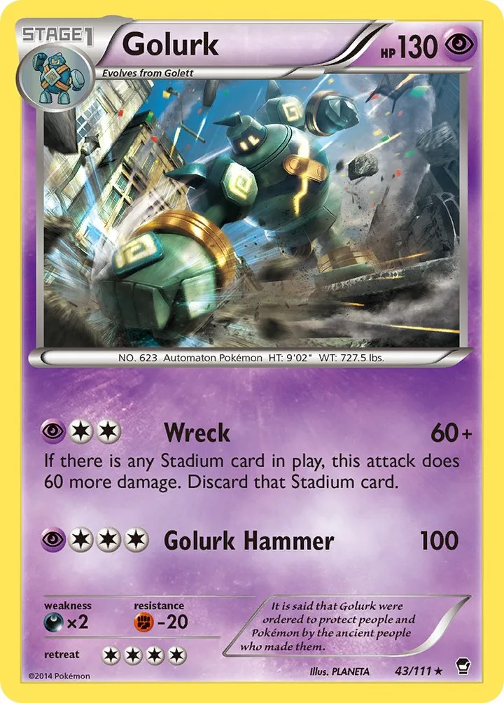 Golurk, Furious Fists 43/111