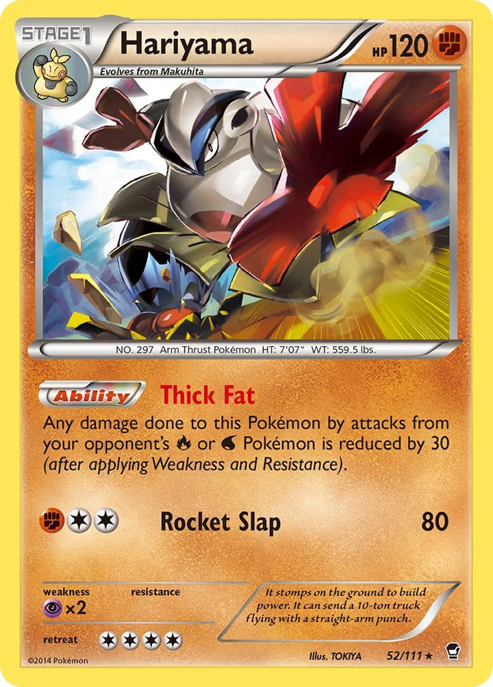 Hariyama, Furious Fists 52/111