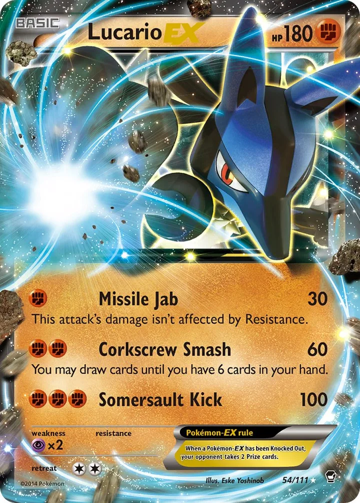 Lucario-EX, Furious Fists 54/111