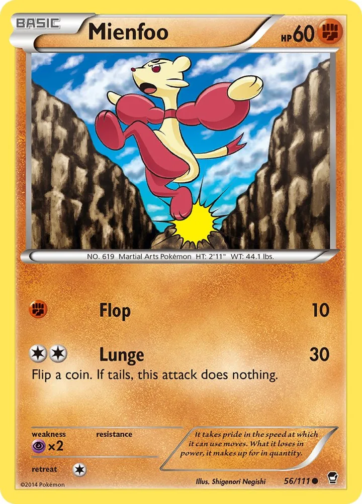 Mienfoo, Furious Fists 56/111