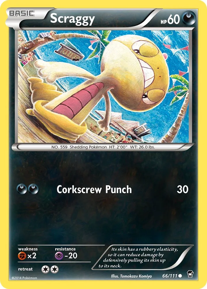 Scraggy, Furious Fists 66/111
