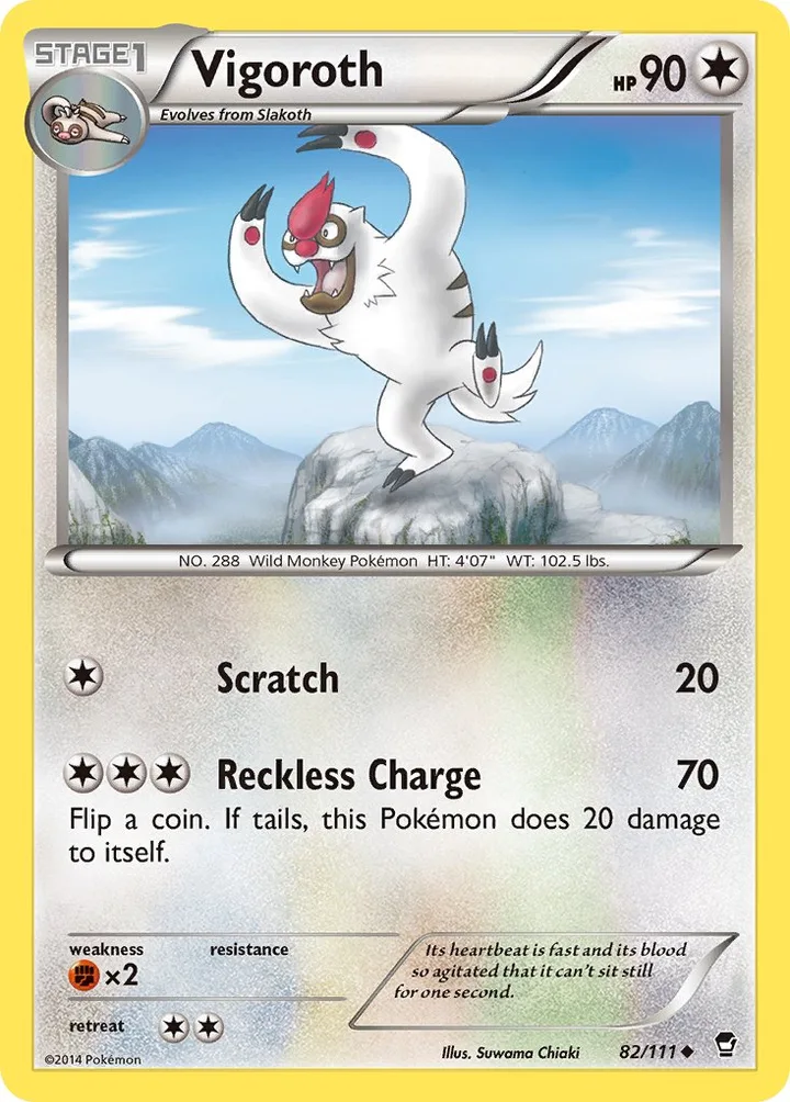 Vigoroth, Furious Fists 82/111