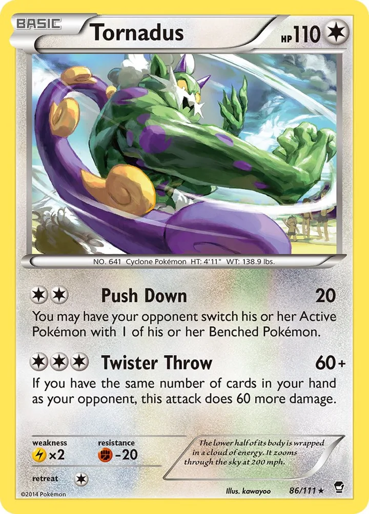 Tornadus, Furious Fists 86/111