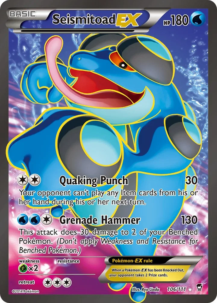 Seismitoad-EX, Furious Fists 106/111