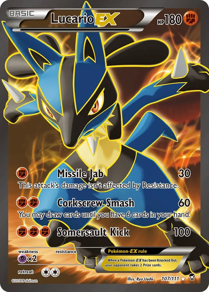 Lucario-EX, Furious Fists 107/111