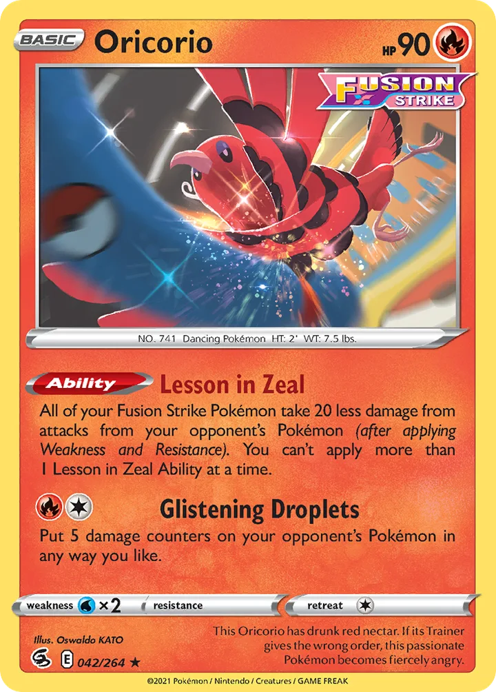 Oricorio, Fusion Strike 042/264