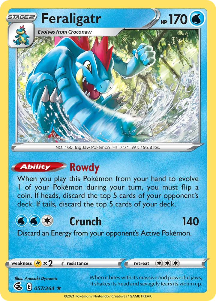Feraligatr, Fusion Strike 057/264