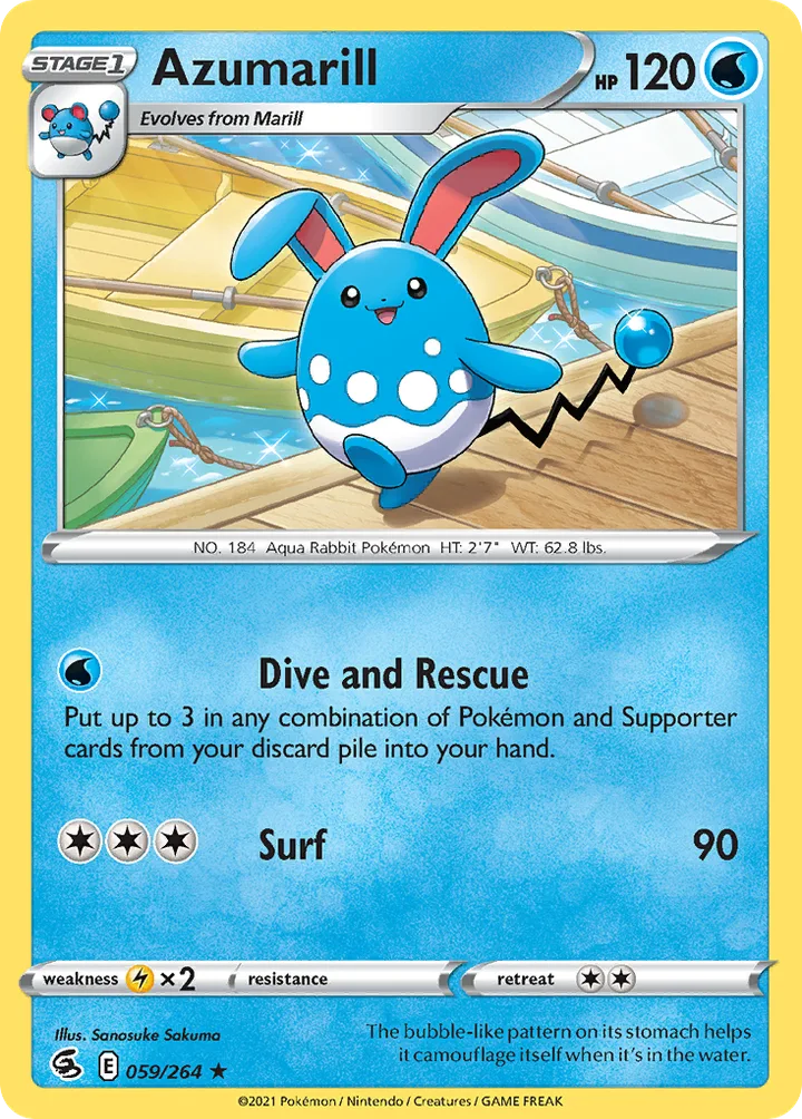 Azumarill, Fusion Strike 059/264