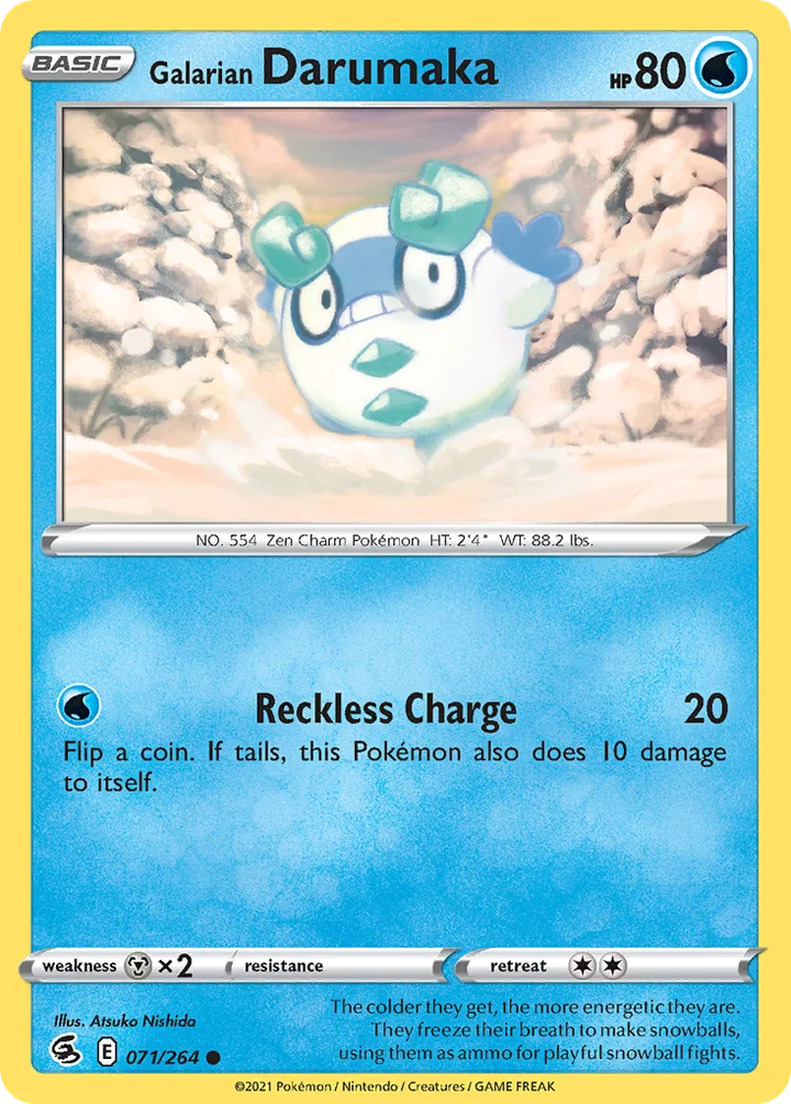 Galarian Darumaka, Fusion Strike 071/264