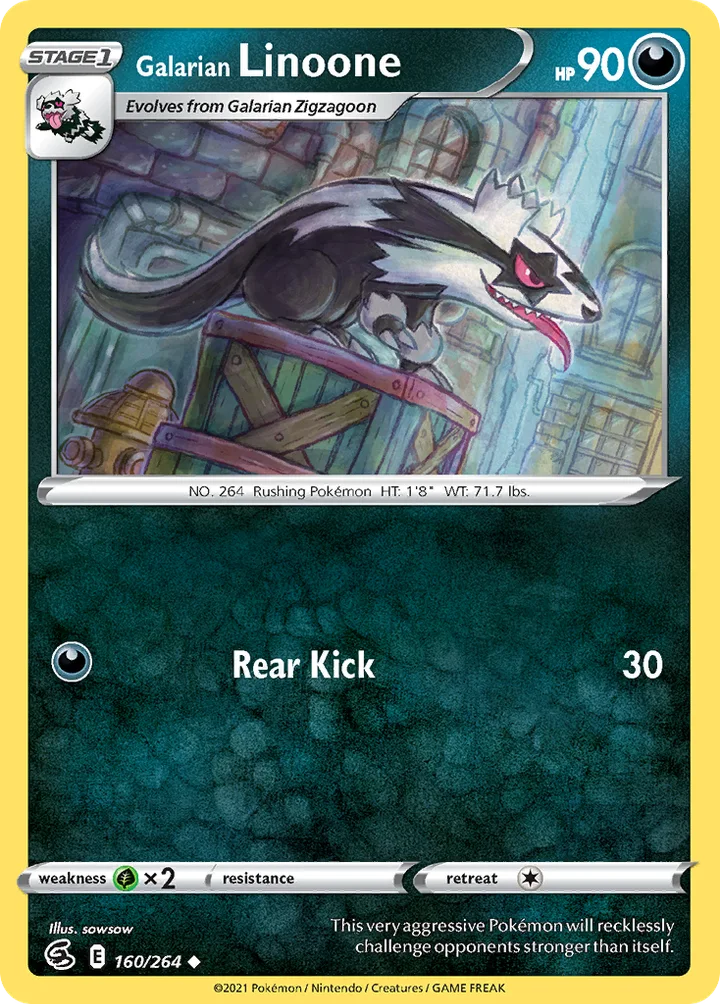 Galarian Linoone, Fusion Strike 160/264