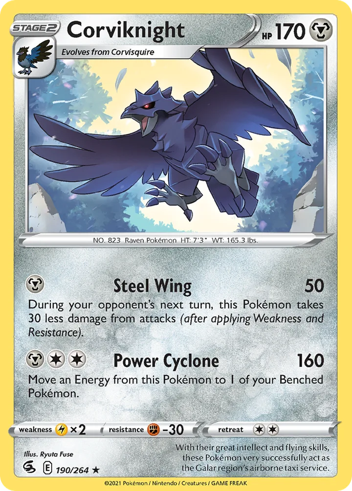 Corviknight, Fusion Strike 190/264