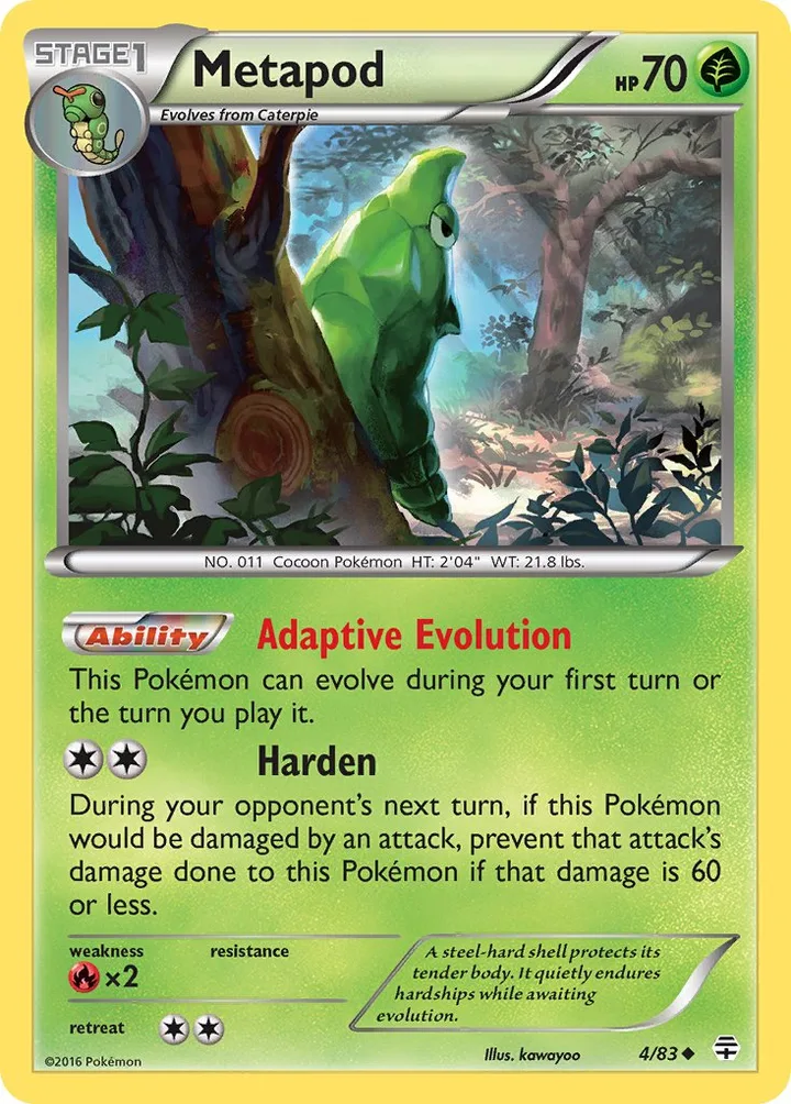 Metapod, Generations 4/83
