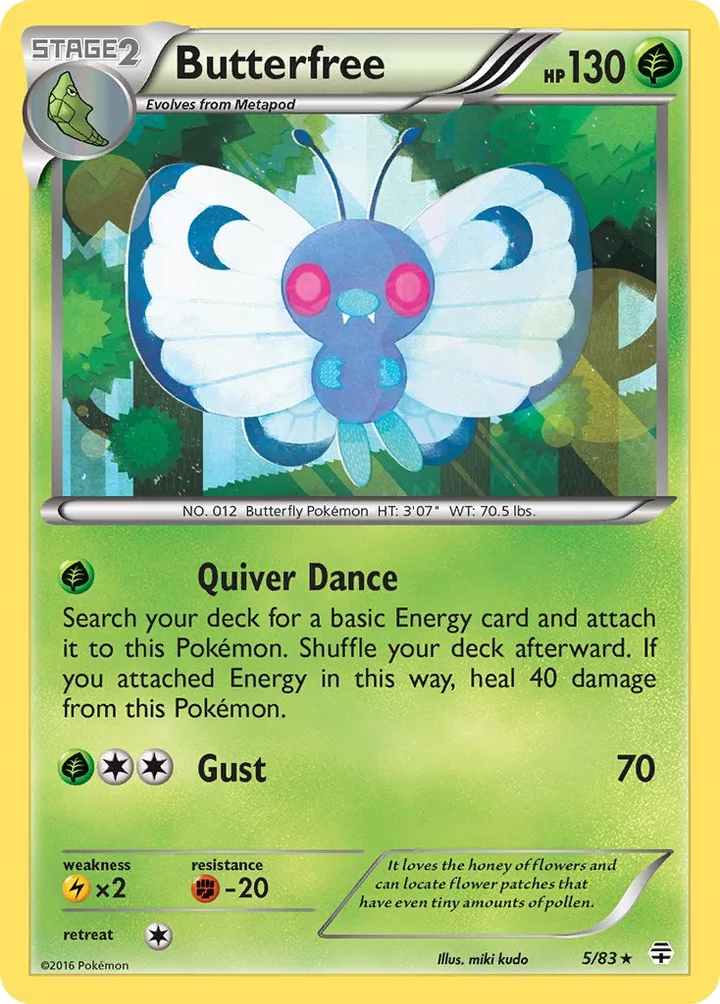 Butterfree, Generations 5/83