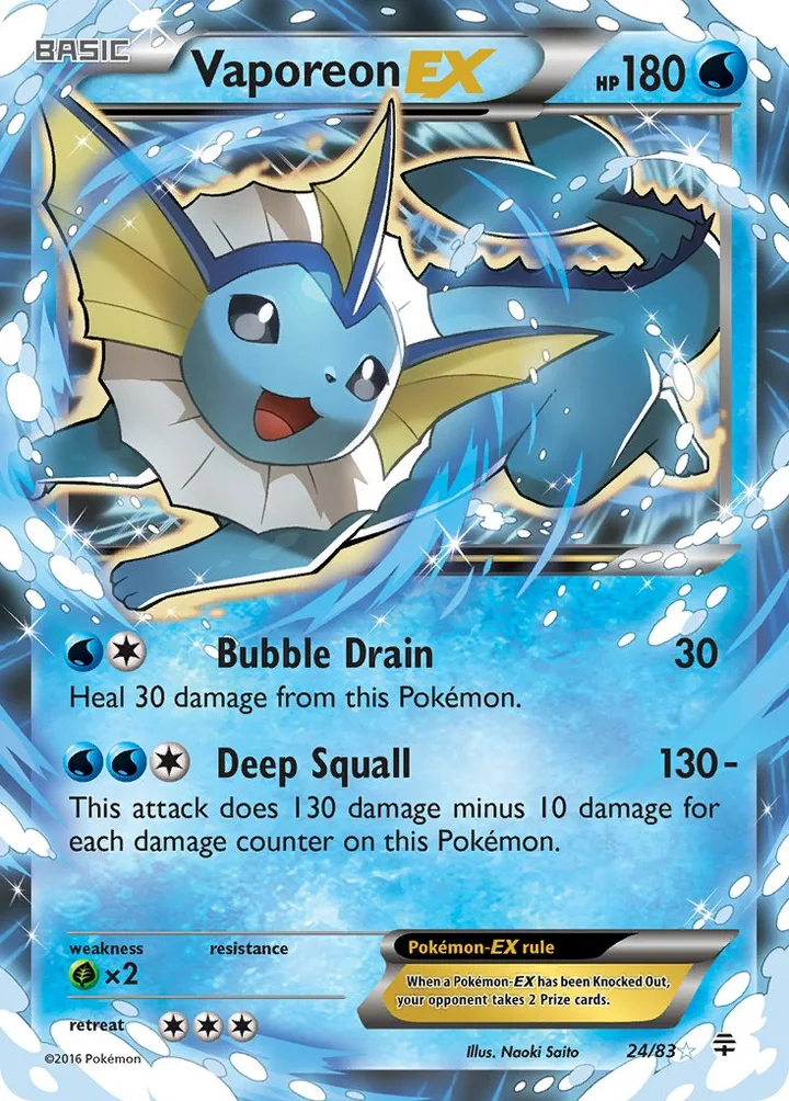 Vaporeon-EX, Generations 24/83