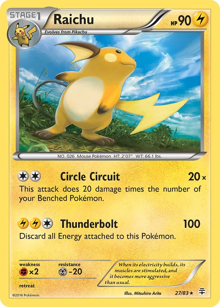 Raichu, Generations 27/83