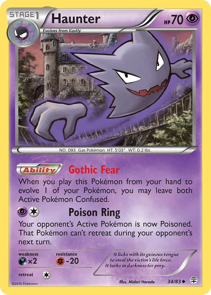 Haunter, Generations 34/83