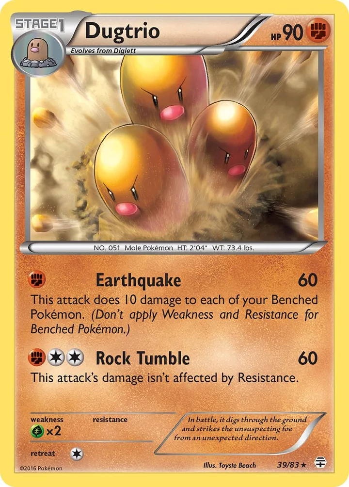 Dugtrio, Generations 39/83