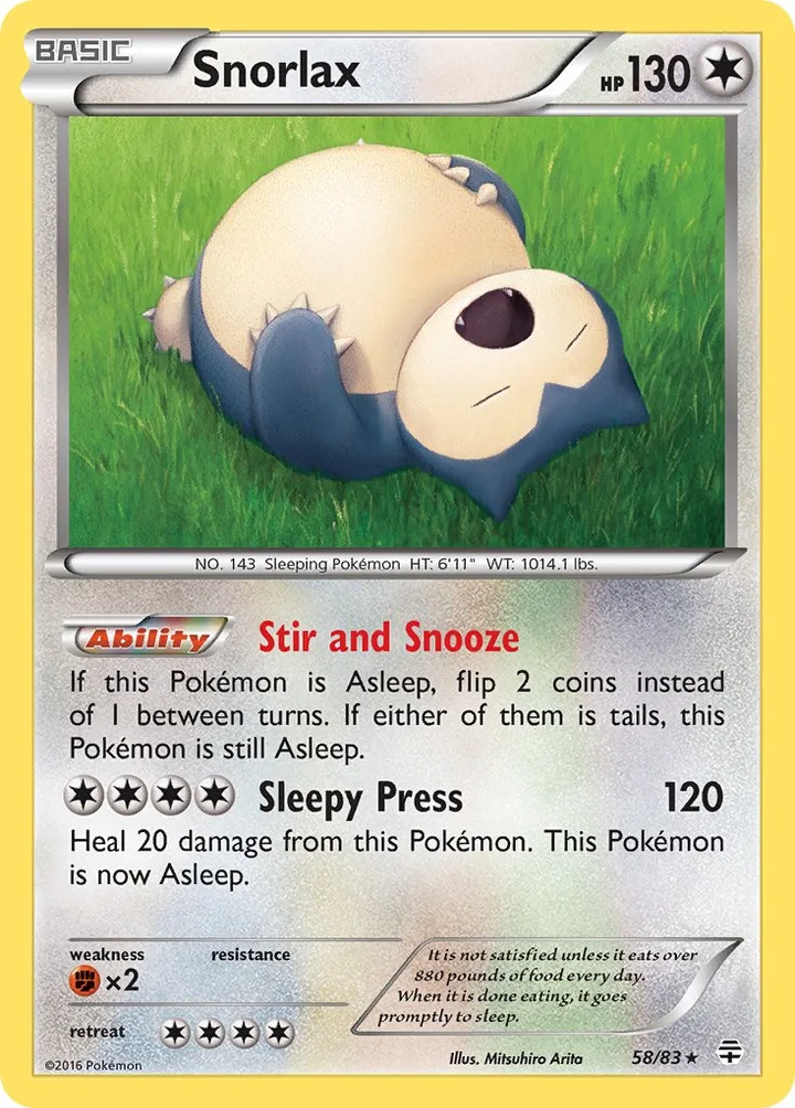 Snorlax, Generations 58/83