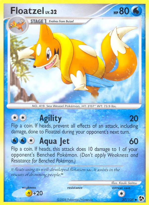 Floatzel, Great Encounters 37/106