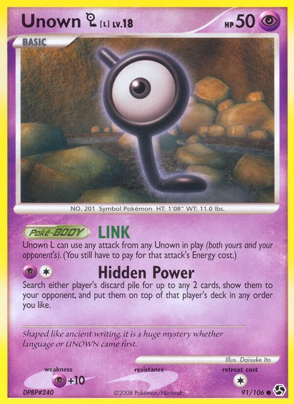 Unown L, Great Encounters 91/106