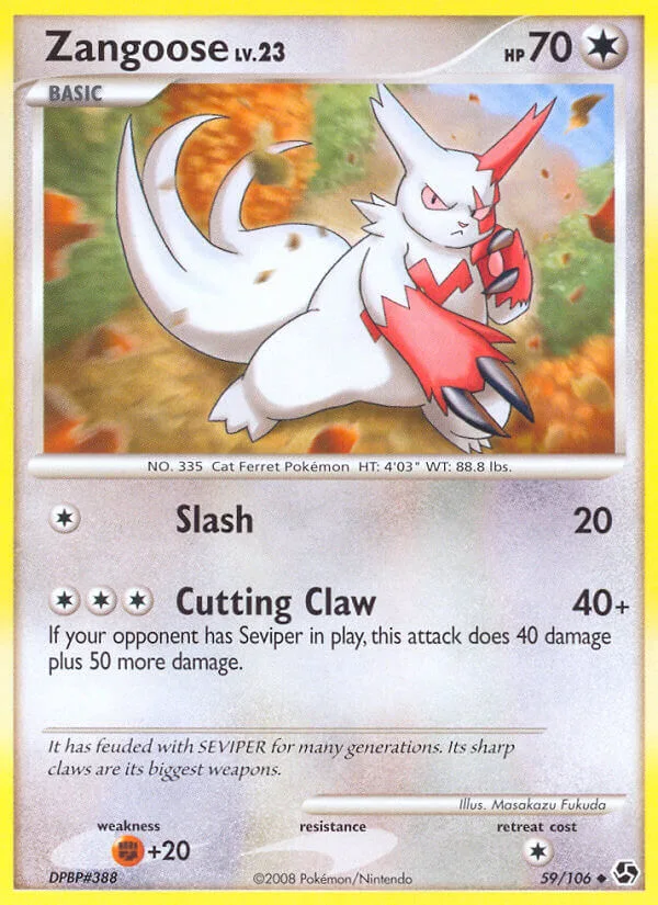 Zangoose, Great Encounters 59/106