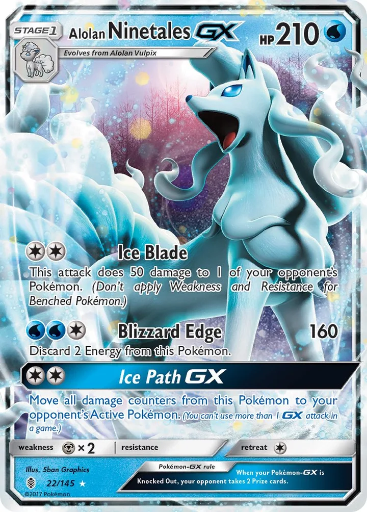 Alolan Ninetales-GX, Guardians Rising 22/145
